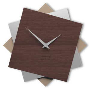 Orologio moderno a parete 35cm rovere wenge'' foy callea design