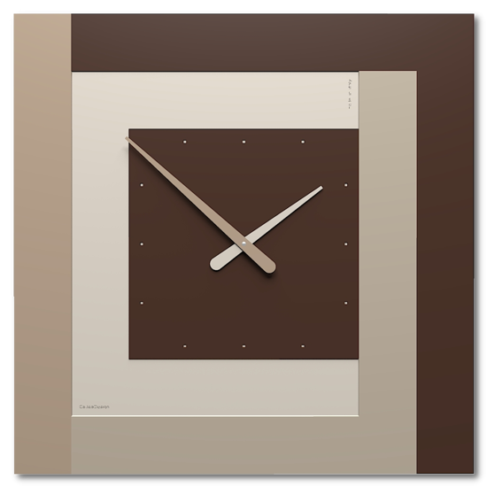 Callea design clock63 orologio cioccolato da parete moderno