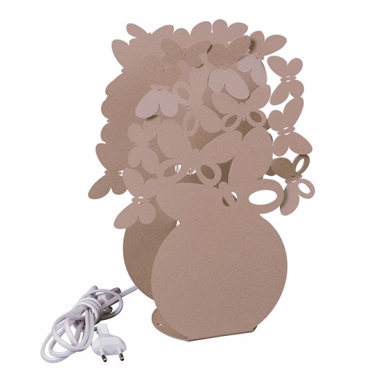 Abat-jour per cameretta farfalle beige