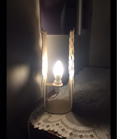 Abat-jour per cameretta farfalle beige