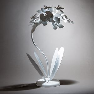Orchidea abatjour da camera da letto bianca design moderna