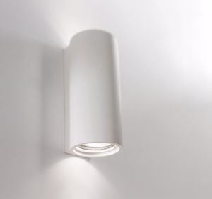Applique da parete moderna in gesso cilindro bianco cilindro bianco per interni