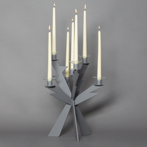 Candelabro ardesia da tavolo design 7 bracci