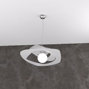 Lampadari da cucina moderna metallo grigio top light warped