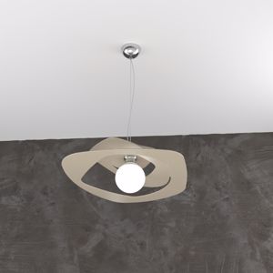 Lampadario per illuminare cucina moderna sabbia toplight warped