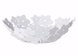 Piccolo centrotavola design fiori di loto cucina moderna bianco marmo