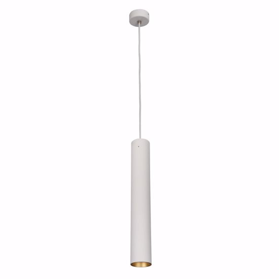 Lampada a sospensione baton led 7.5w 3000k per isola linea light bianco e oro