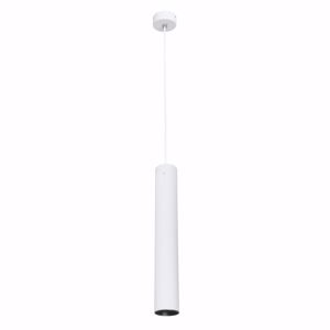 Lampada a sospensione linea light baton isola cilindrico bianco e nero led 7.5w