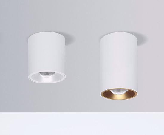 Faretto soffitto linea light led cilindro bianco baton 7.5w 3000k