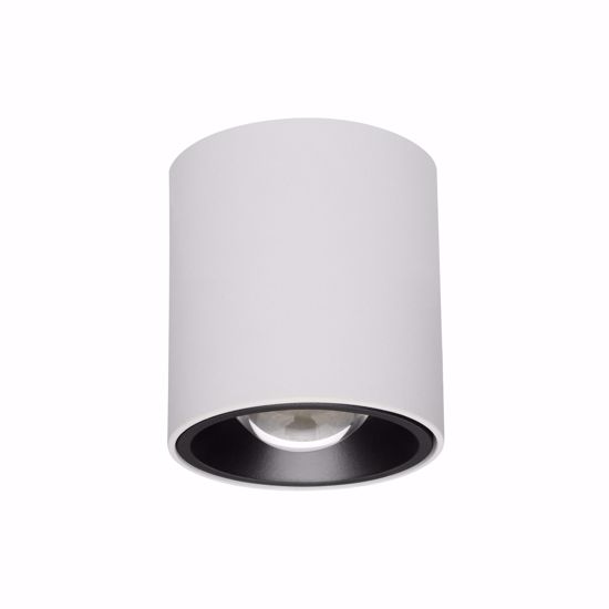 Linea light faretto led per soffitto bianco e nero cilindro 7.5w 3000k baton