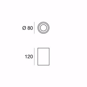 Faretto led da soffitto 7.5w 4000k linea light baton