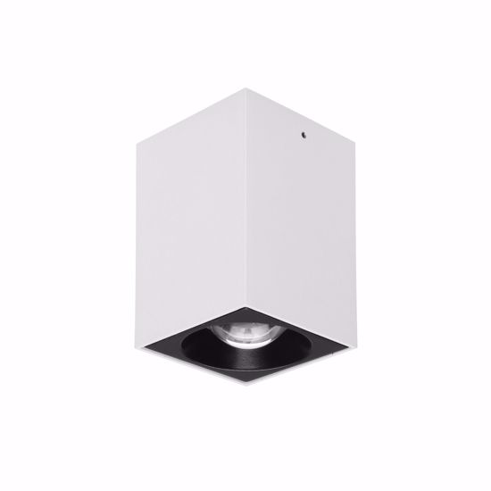 Baton linea light faretto led a soffitto bianco nero cubo 7.5w 4000k