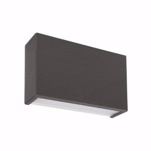 Applique led linea light box grigio cemento rettangolare