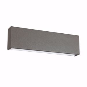 Applique led biemissione box grigio cemento linea light