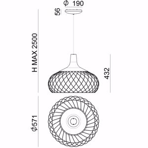 Mongolfier stilnovo lampadario moderno nero led 3000k per tavolo soggiorno dimmerabile