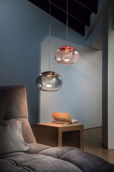Stilnovo la mariee lampada a sospensione moderna per soggiorno design vetro rame