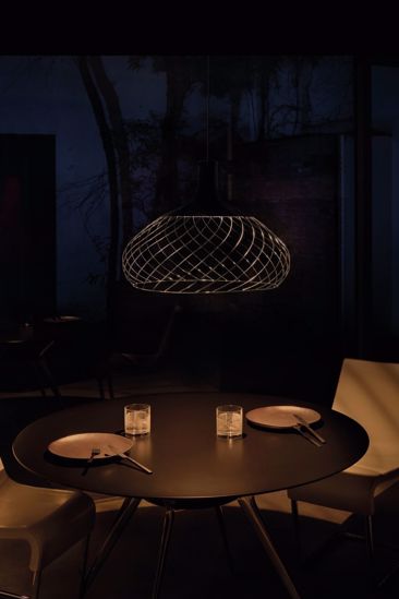 Lampadario moderno mongolfier stilnovo rame dimmerabile per salotto
