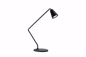 Linealight lampada da tavolo per scrivania led conus nera moderna 6w 3000k
