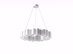 Honey stilnovo lampadario moderno bianco diametro 110cm led integrato