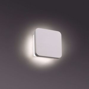 Applique led 8w 2700k quadrato bianco moderna luce indiretta