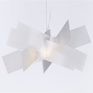 Lampadario design moderno per soggiorno metacrilato trasparente trapuntato