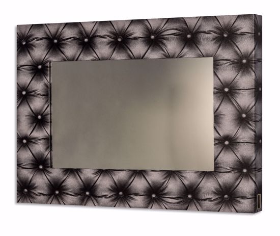 Specchio da parete decorativo 100x70 nero con cornice per camera da letto