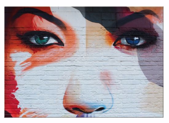 Quadro moderno viso donna murales 150x100cm