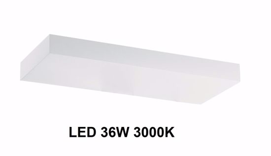 Applique regolo linea light led 36w bianco design mensola