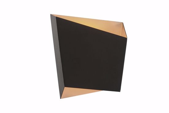 Applique nero oro design moderna da parete