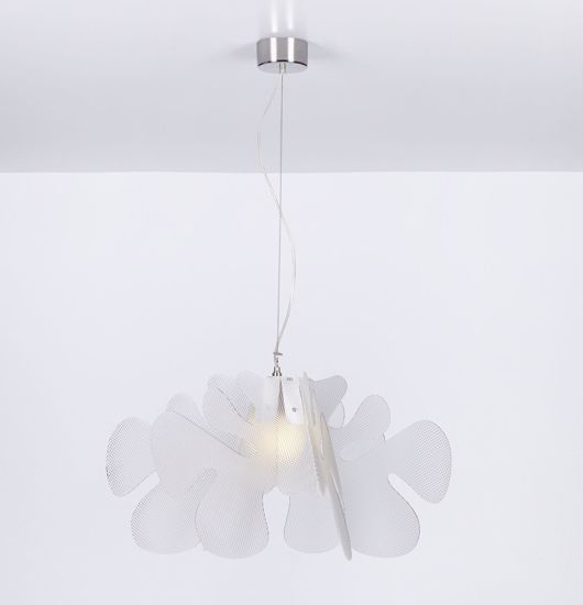 Grande lampadario design moderno per soggiorno metacrilato trapuntato