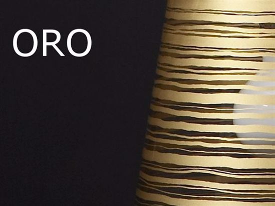Lampadario pendente da cucina moderna 30cm fili oro materiale plastico
