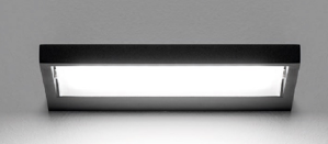 Applique led 38w nera stilnovo tablet design moderna per soggiorno
