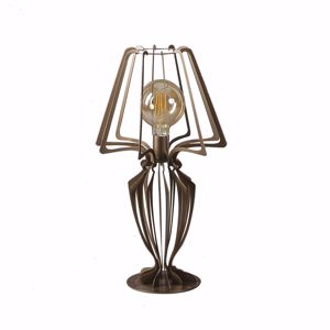 Abat-jour lampada da comodino bronzo bassa