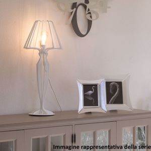 Lampada da tavolo contemporanea bronzo per soggiorno