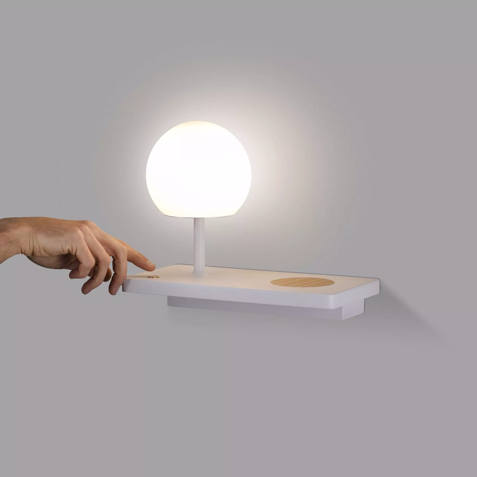 Lampada da scrivania lineare led touch luce lettura ricaricabile usb bianco  orientabile lume tavolo comodino design