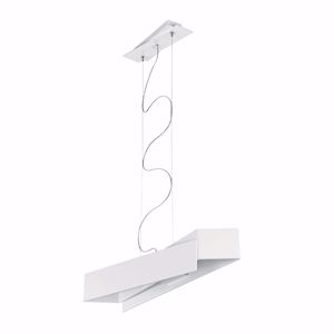 Linea light zig zag bianco lampadario moderno per tavolo da pranzo