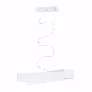 Linea light zig zag bianco lampadario moderno per tavolo da pranzo