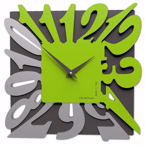 Dalilah callea design orologio a parete moderno quadrato verde