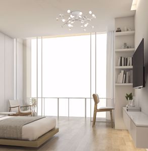 Plafoniera led 72w 3000k design per camera da letto moderna