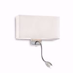 Applique  doppia luce per camera da letto