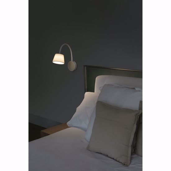 Applique per comodini camera da letto hotel bianco orientabile