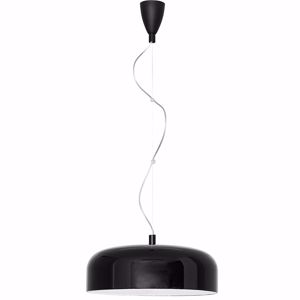 Lampadario per tavolo cucina nero bianco campana moderna