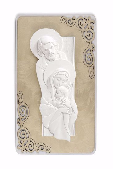 Capezzale classico capoletto verticale sacra famiglia oro per camera da letto 45x70