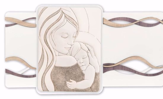 Capezzale 105x56 maternita madonna capoletto legno marmorino