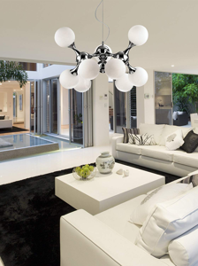 Lampadario nodi sp15 ideal lux moderno cromo lucido per soggiorno