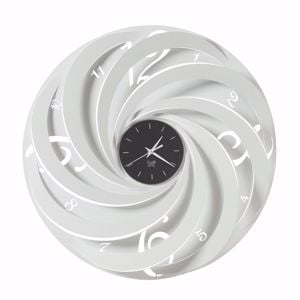 Orologio da parete moderno bianco marmo ovale