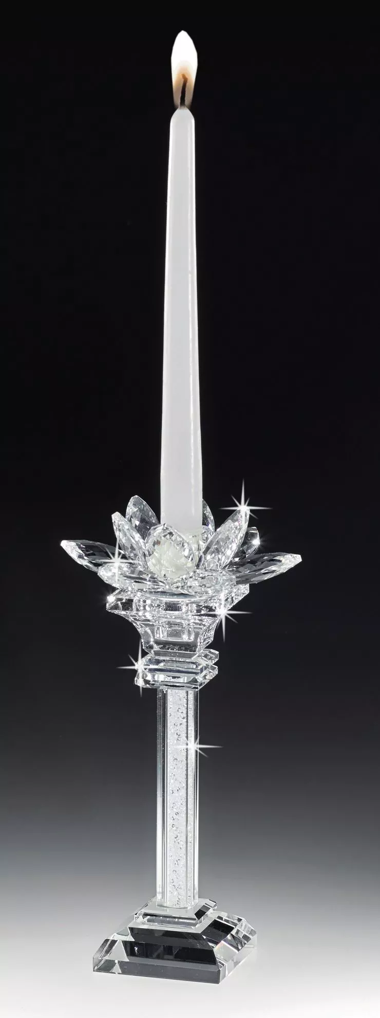 Portacandele da tavola singolo cristallo candeliere - 6084