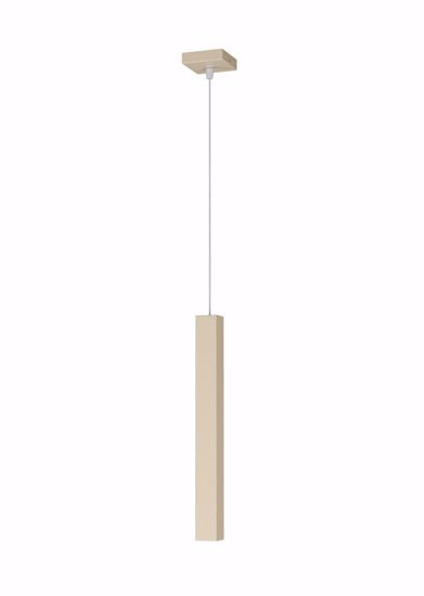 Lampadario squadrato pendente per cucina moderna cilindro sabbia