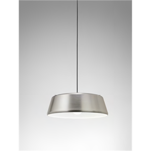 Gea luce blanca lampadario per ufficio tonda nickel
