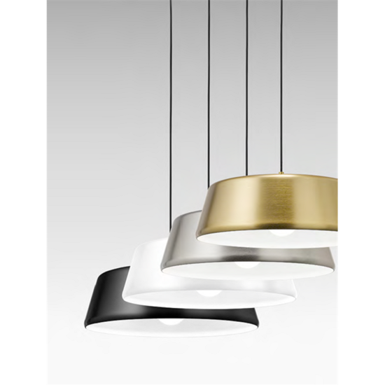 Lampadario moderno per salotto tondo 50cm ottone blanca gea luce